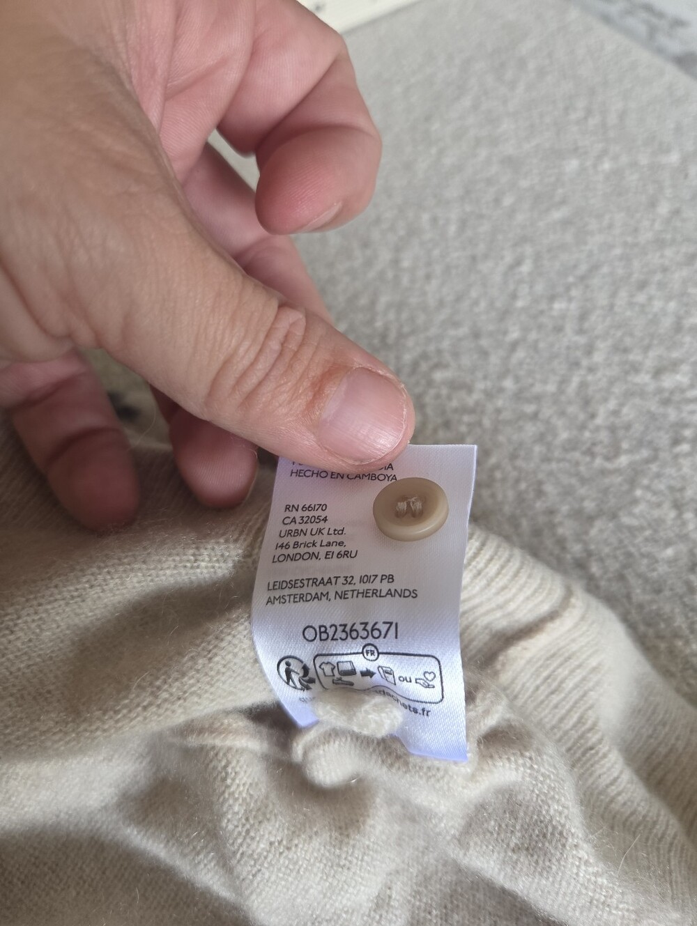 Pilcro Cashmere Polo Sweater Vest Tiger Graphic XL - Picture 12 of 13